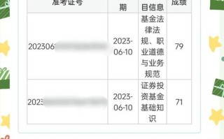 基金从业考试成绩何时公布？