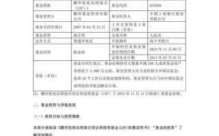 朋华优质治理基金净值