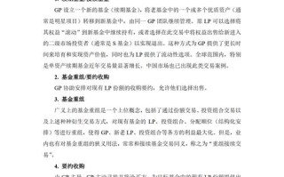 私募基金投资二级市场