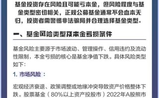 基金投资风险有哪些？