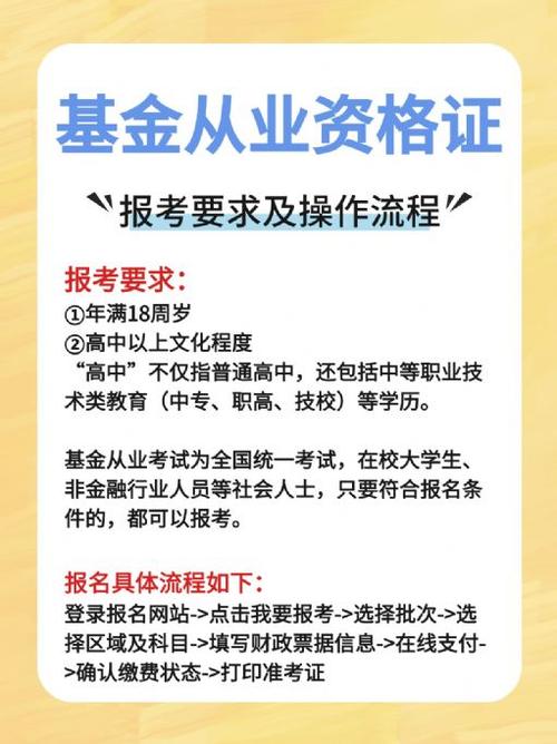 基金从业人员资格考试怎么报名？-第2张图片-华宇铭诚