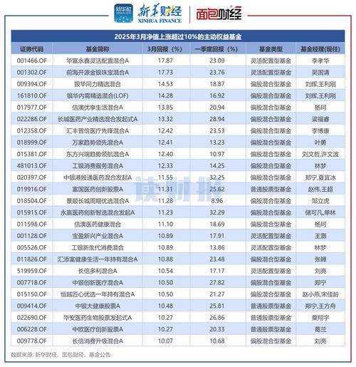 2025基金经理排名，谁将领跑？-第2张图片-华宇铭诚