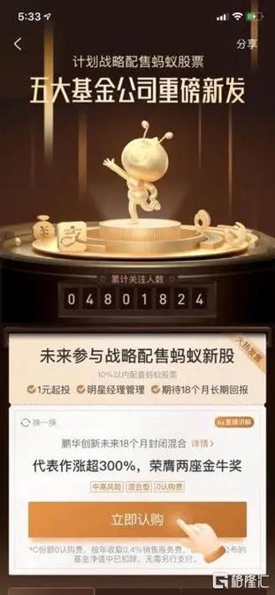 蚂蚁战略配售基金值得买吗？-第3张图片-华宇铭诚
