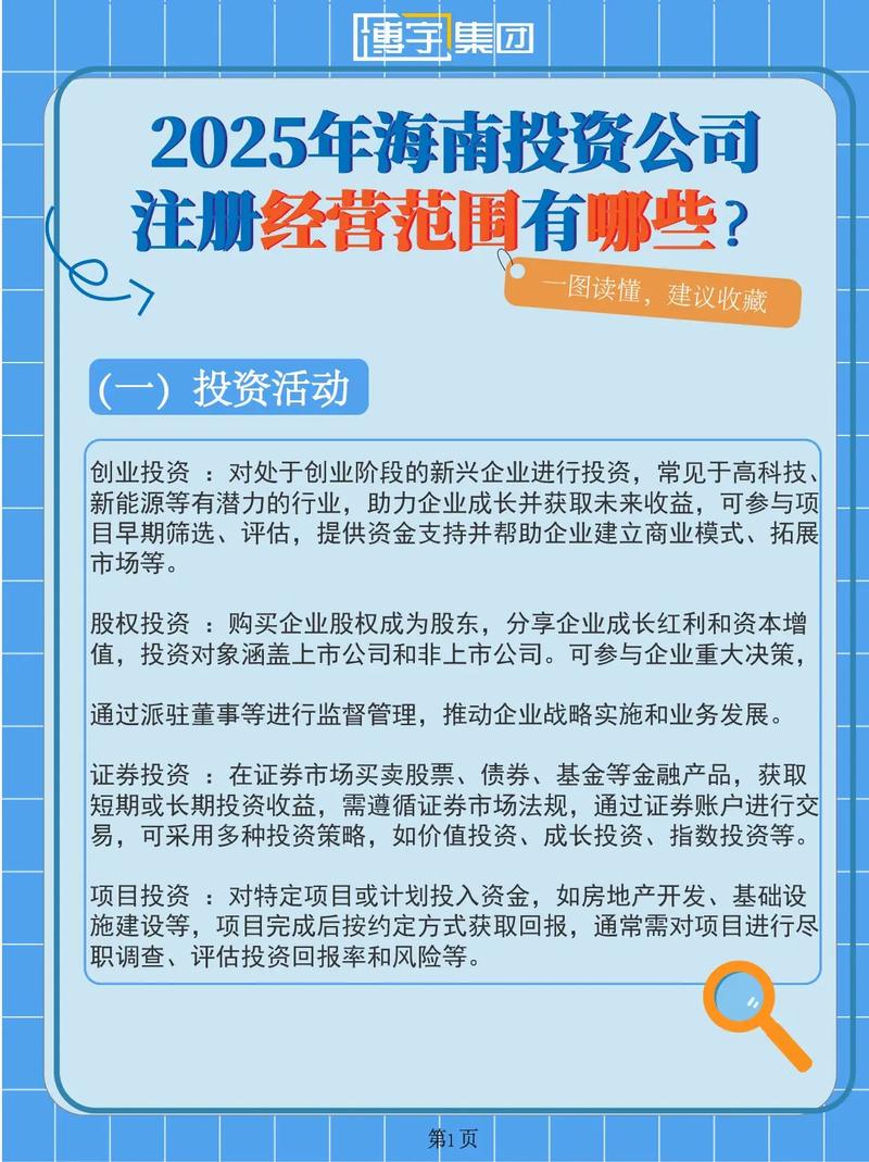 投资管理公司经营范围有哪些?-第1张图片-华宇铭诚 投资管理公司经营范围有哪些?-第1张图片-华宇铭诚