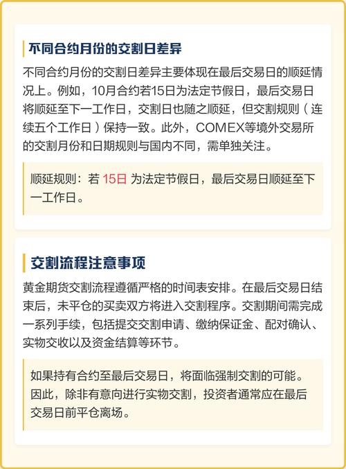 上海期货黄金交割日要注意什么？-第1张图片-华宇铭诚