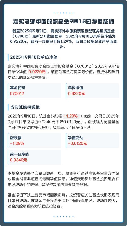 嘉实海外基金今天为何近值？-第1张图片-华宇铭诚